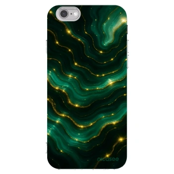 Picasee Apple iPhone 6/6S Hülle - Transparentes Silikon - Emerald