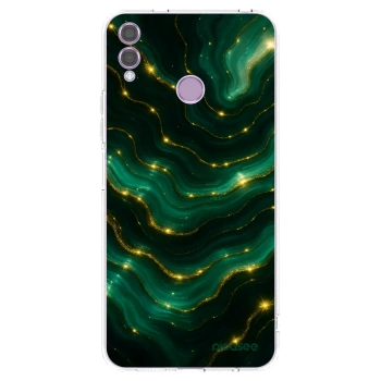 Picasee Honor 8X Hülle - Transparentes Silikon - Emerald