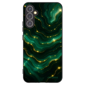 Picasee Samsung Galaxy A34 5G A346B Hülle - Schwarzes Silikon - Emerald