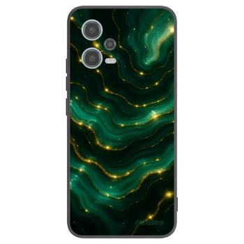 Picasee Xiaomi Redmi Note 12 5G Hülle - Schwarzes Silikon - Emerald