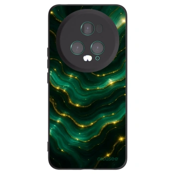 Picasee Honor Magic5 Pro Hülle - Schwarzes Silikon - Emerald