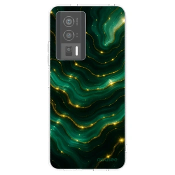 Picasee Xiaomi Poco F5 Pro 5G Hülle - Transparentes Silikon - Emerald