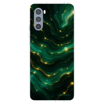 Picasee Motorola Moto G62 Hülle - Transparentes Silikon - Emerald