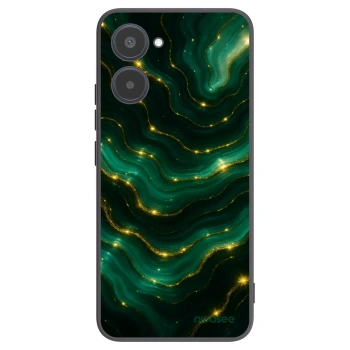 Picasee Realme 10 4G Hülle - Schwarzes Silikon - Emerald