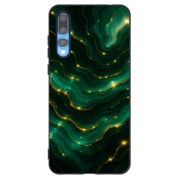 Picasee Huawei P20 Pro Hülle - Schwarzes Silikon - Emerald