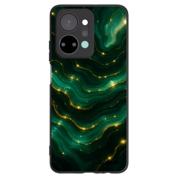 Picasee Honor X7a Hülle - Schwarzes Silikon - Emerald