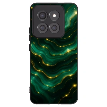 Picasee Xiaomi 14 Pro Hülle - Schwarzes Silikon - Emerald