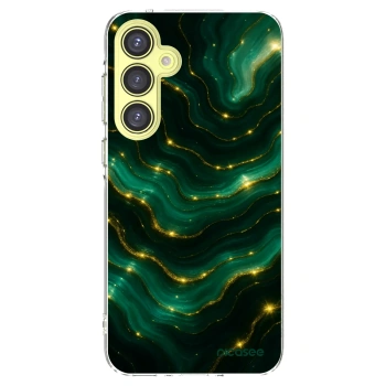 Picasee Samsung Galaxy A35 5G A356B Hülle - Transparentes Silikon - Emerald