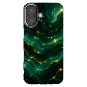 Picasee Apple iPhone 16 Hülle - Transparentes Silikon - Emerald