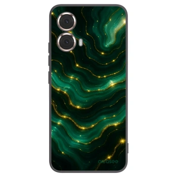 Picasee Motorola Moto G85 Hülle - Schwarzes Silikon - Emerald