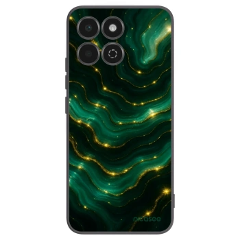 Picasee Honor 200 Smart 5G Hülle - Schwarzes Silikon - Emerald