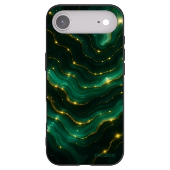 Picasee Apple iPhone Air Hülle - Schwarzes Silikon - Emerald