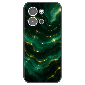 Picasee Xiaomi Redmi 15C 5G Hülle - Schwarzes Silikon - Emerald