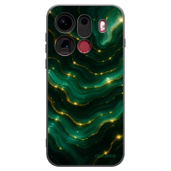 Picasee OPPO Find X9 Pro Hülle - Schwarzes Silikon - Emerald
