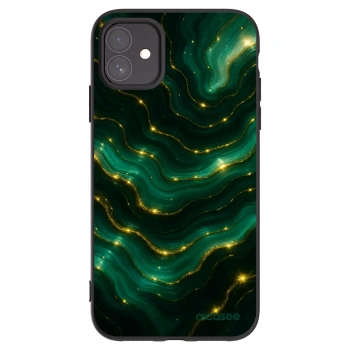 Picasee Apple iPhone 11 Hülle - Schwarzes Silikon - Emerald