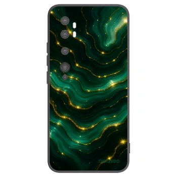 Picasee Xiaomi Mi Note 10 (Pro) Hülle - Schwarzes Silikon - Emerald