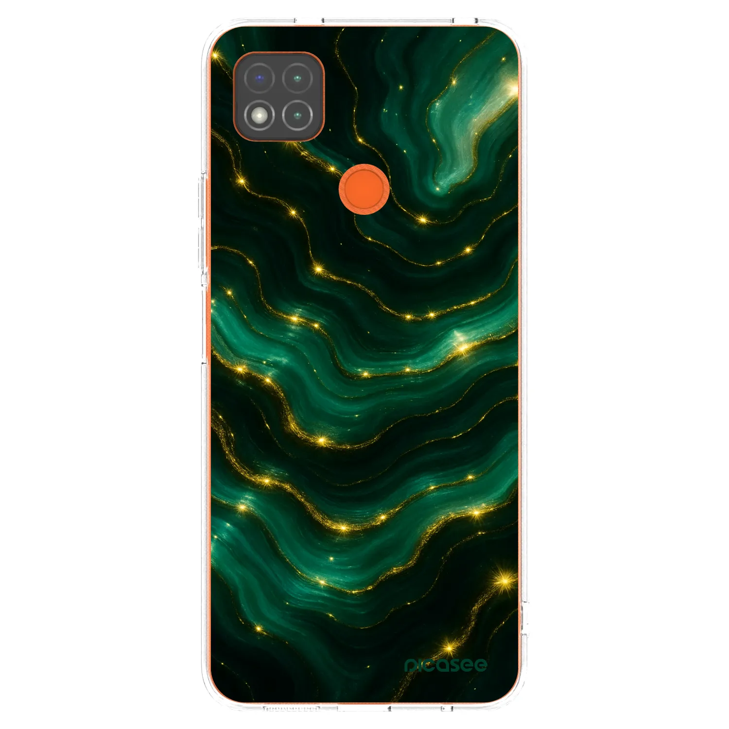 Picasee Xiaomi Redmi 9C Hülle - Transparentes Silikon - Emerald