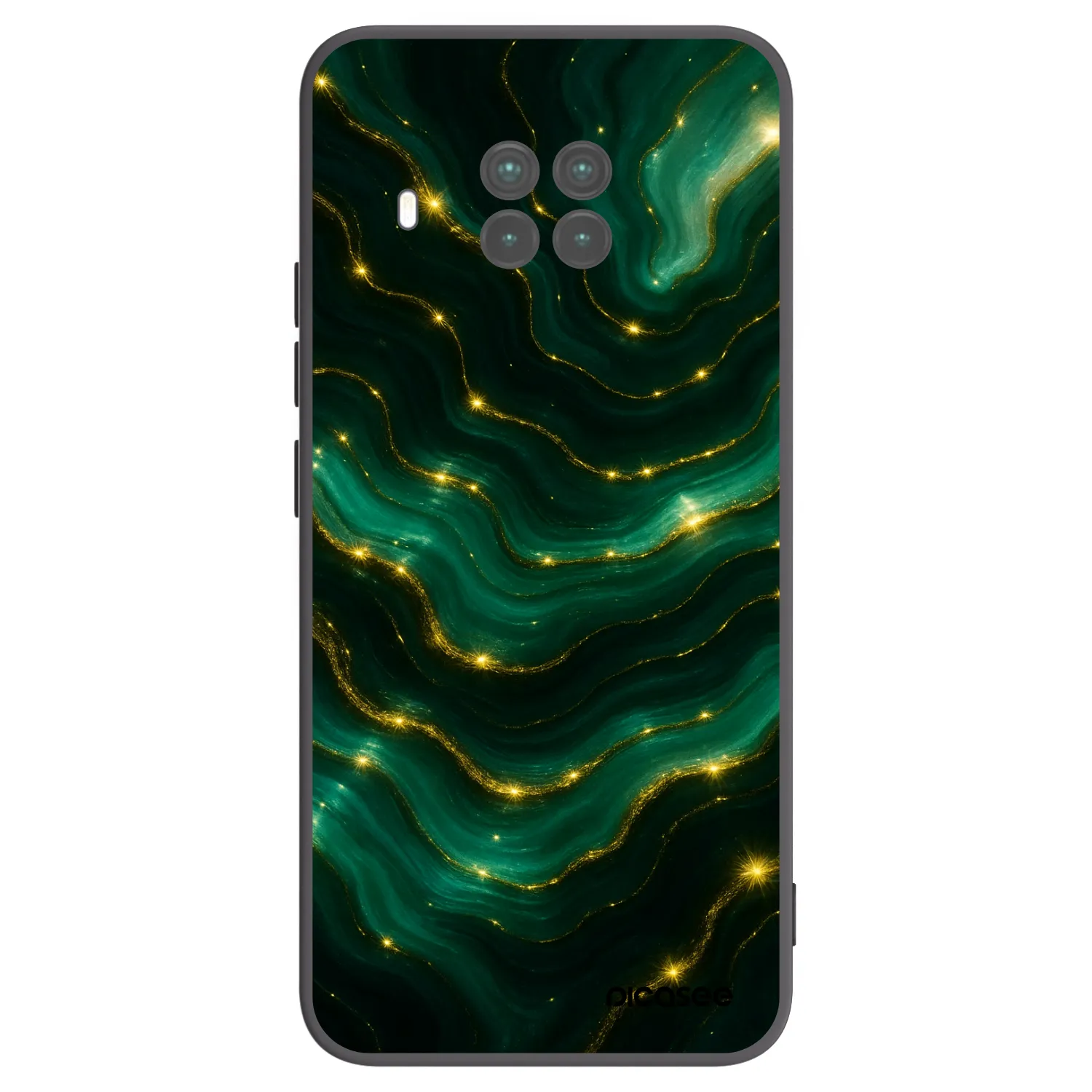 Picasee Xiaomi Mi 10T Lite Hülle - Schwarzes Silikon - Emerald
