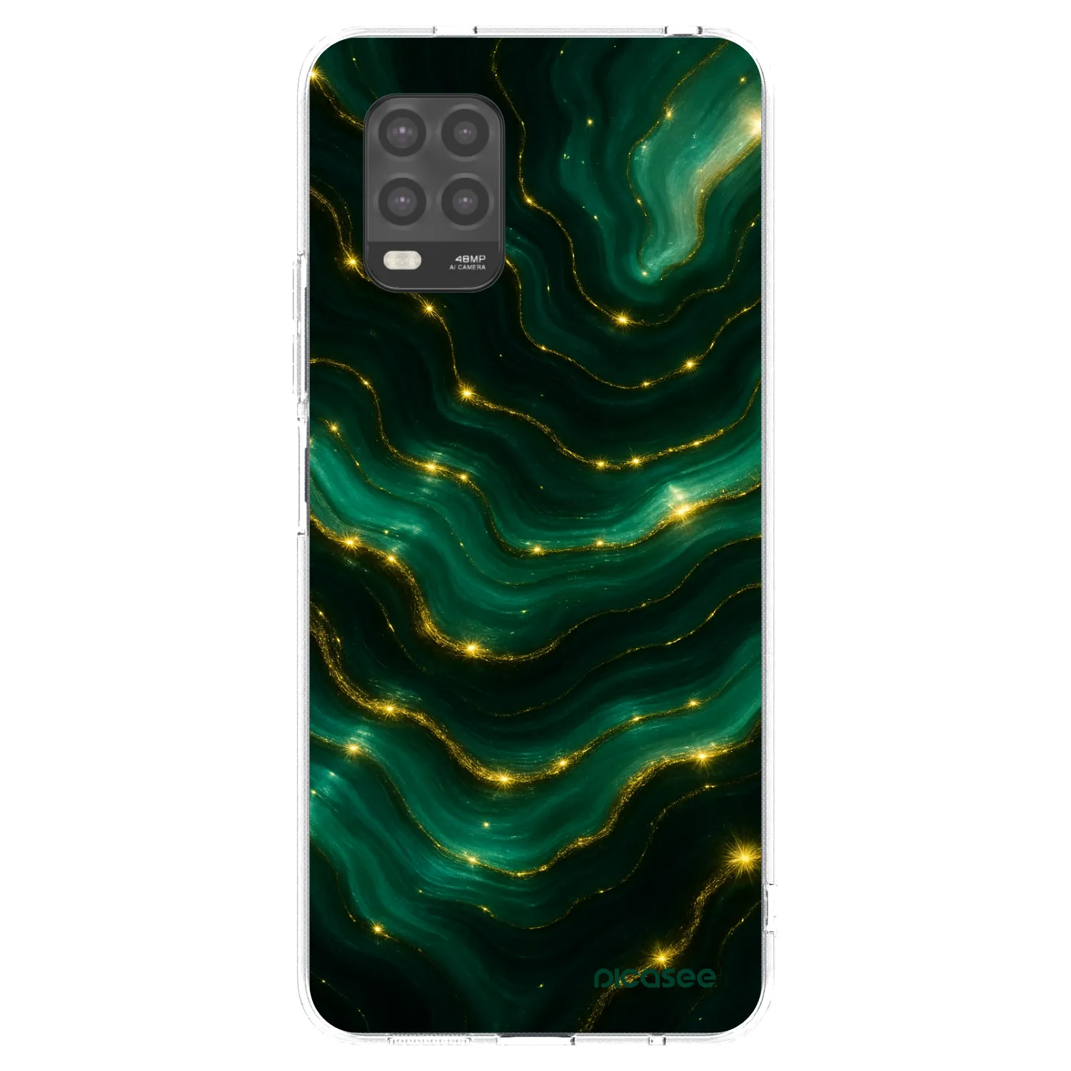 Picasee Xiaomi Mi 10 Lite Hülle - Transparentes Silikon - Emerald