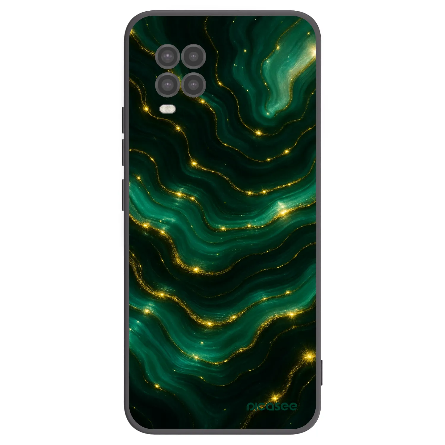 Picasee Xiaomi Mi 10 Lite Hülle - Schwarzes Silikon - Emerald