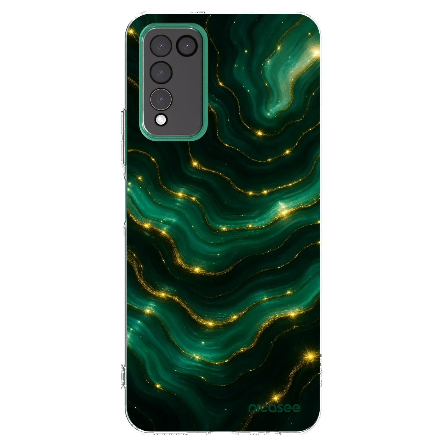Picasee Honor 10X Lite Hülle - Transparentes Silikon - Emerald