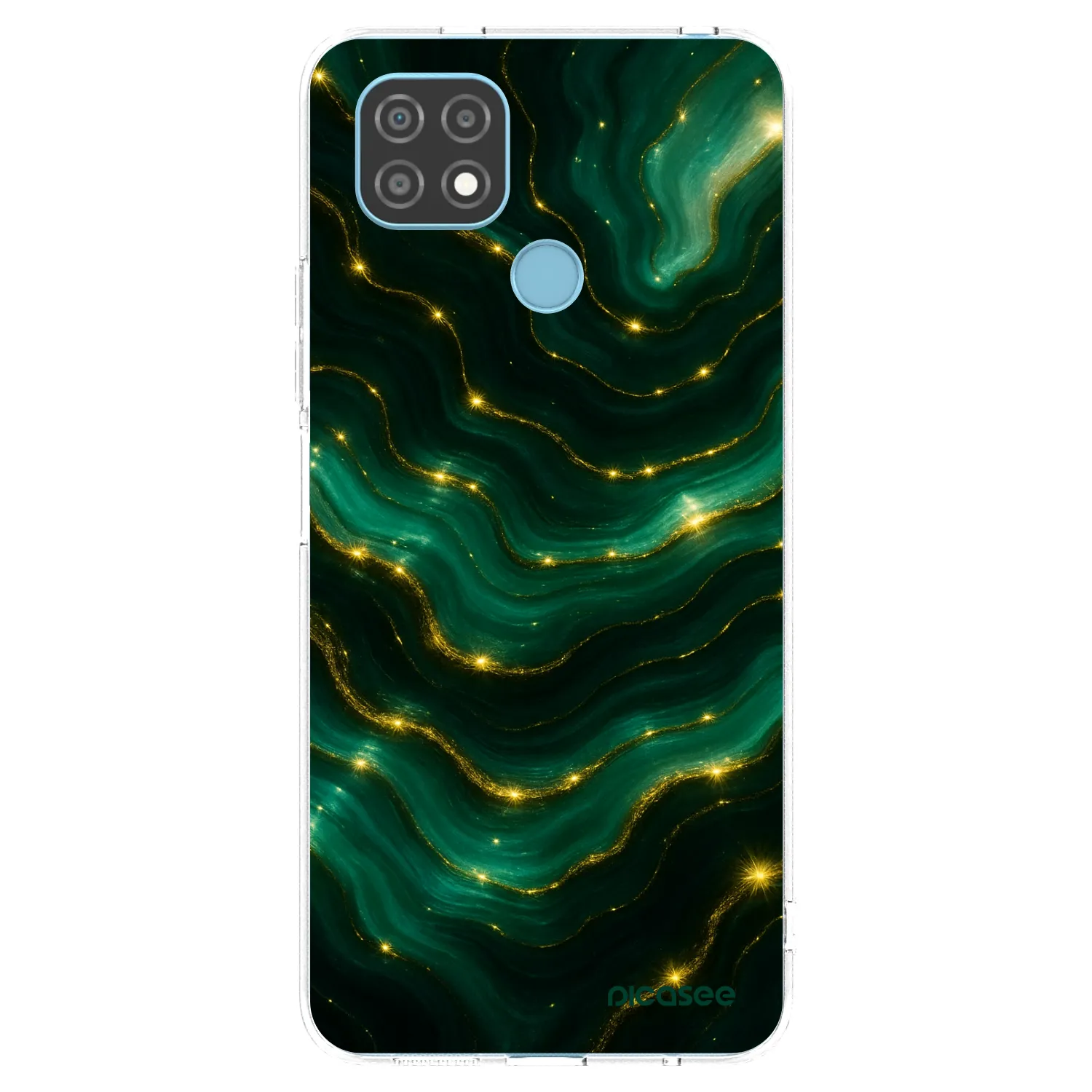 Picasee Realme C21 Hülle - Transparentes Silikon - Emerald