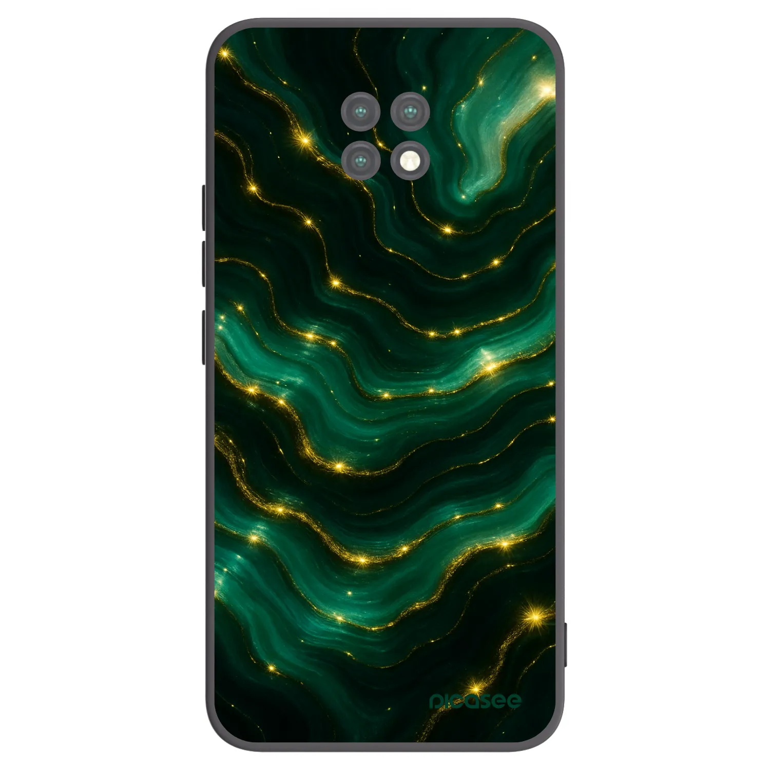 Picasee Xiaomi Redmi Note 9T Hülle - Schwarzes Silikon - Emerald