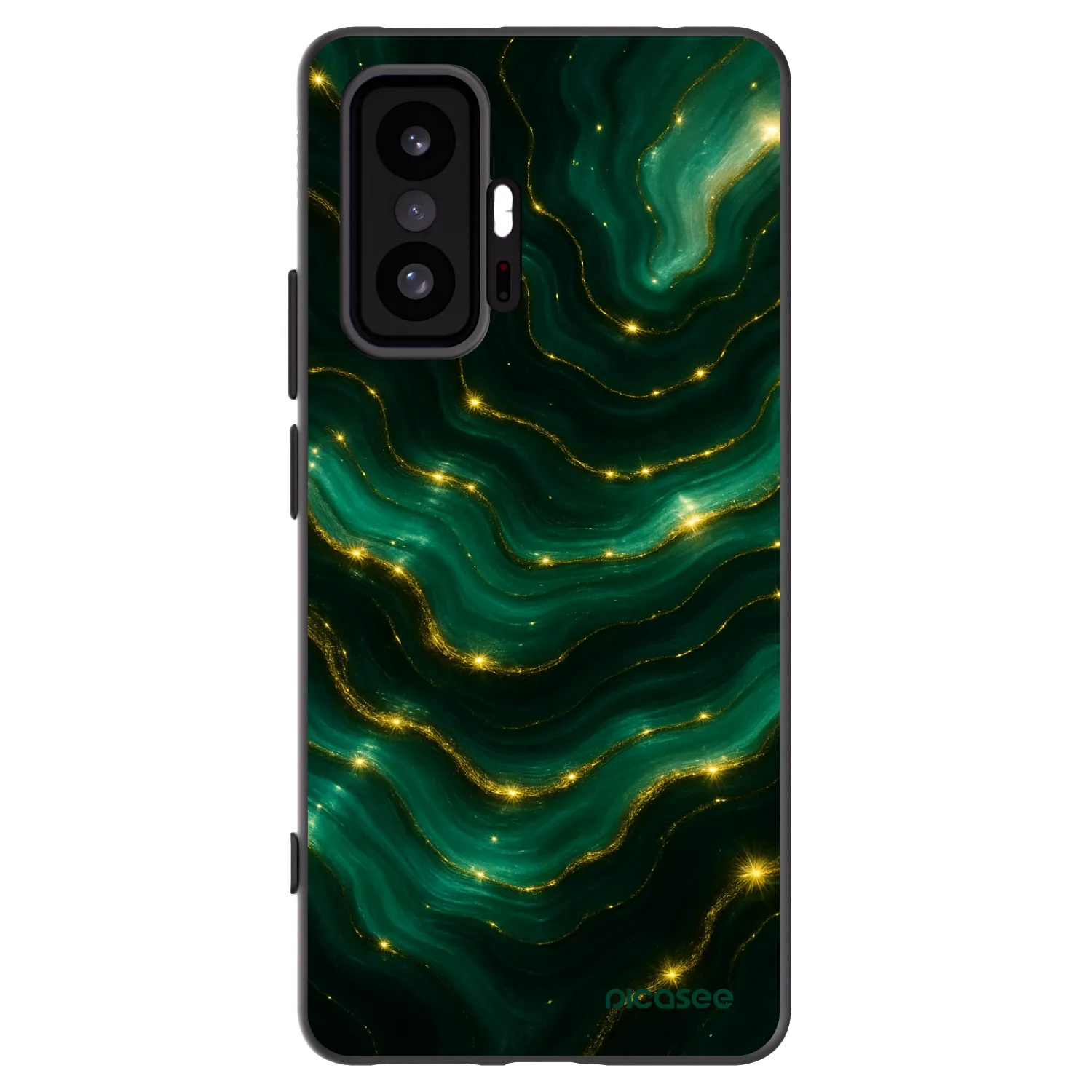 Picasee Xiaomi 11T Hülle - Schwarzes Silikon - Emerald