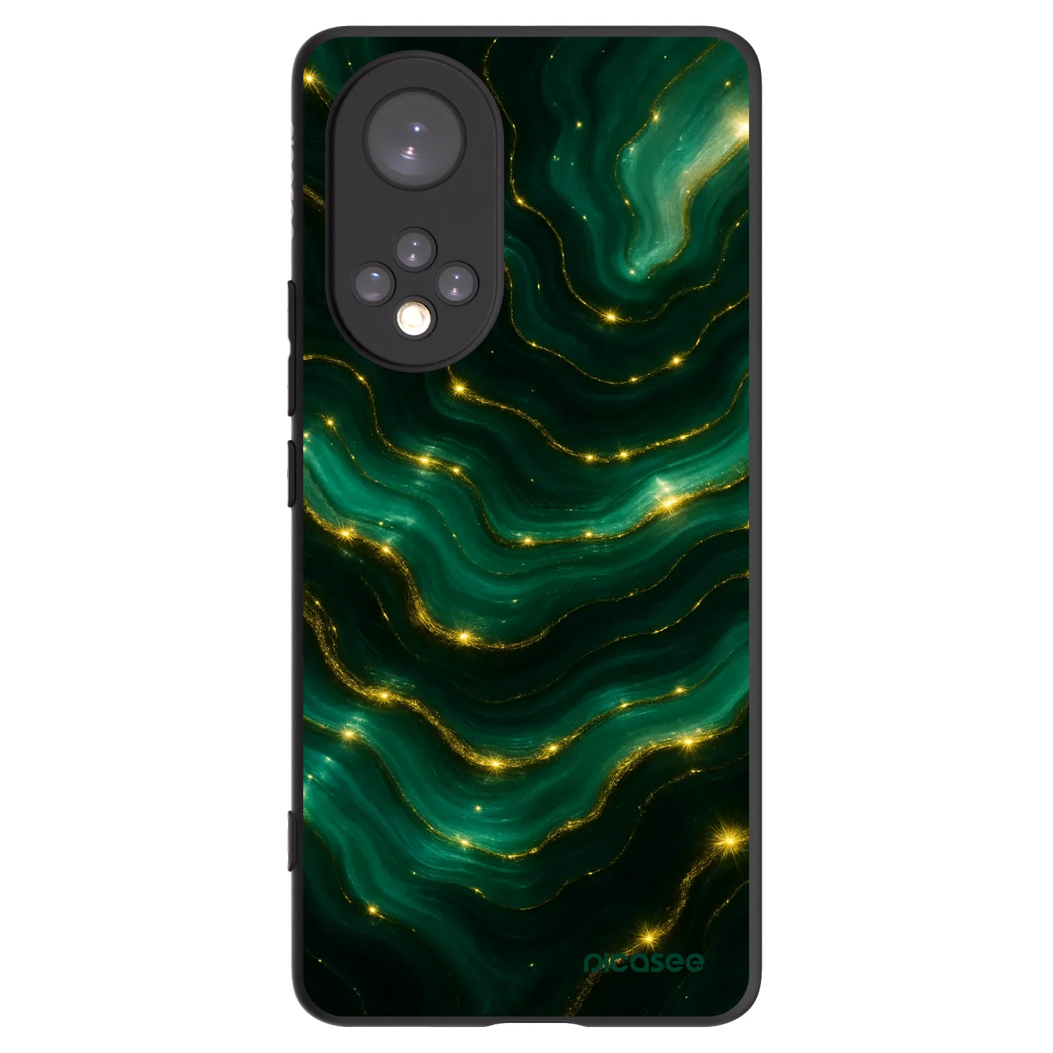 Picasee Huawei Nova 9 Hülle - Schwarzes Silikon - Emerald