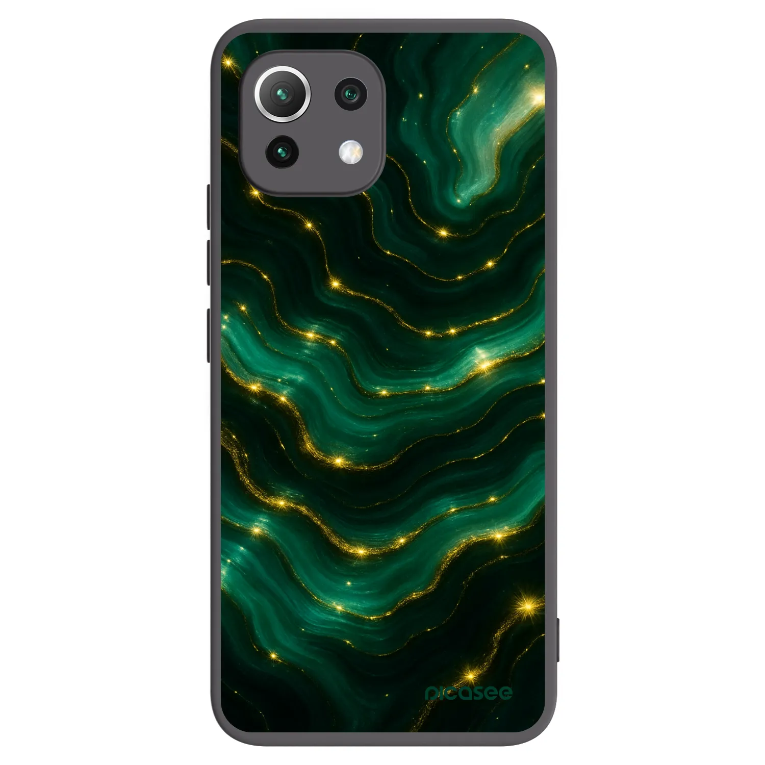 Picasee Xiaomi 11 Lite 5G NE Hülle - Schwarzes Silikon - Emerald