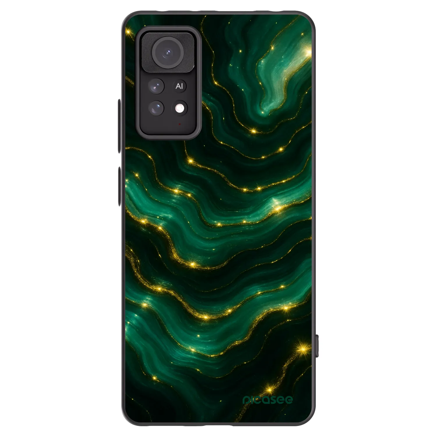 Picasee Xiaomi Redmi Note 11 Pro 5G Hülle - Schwarzes Silikon - Emerald