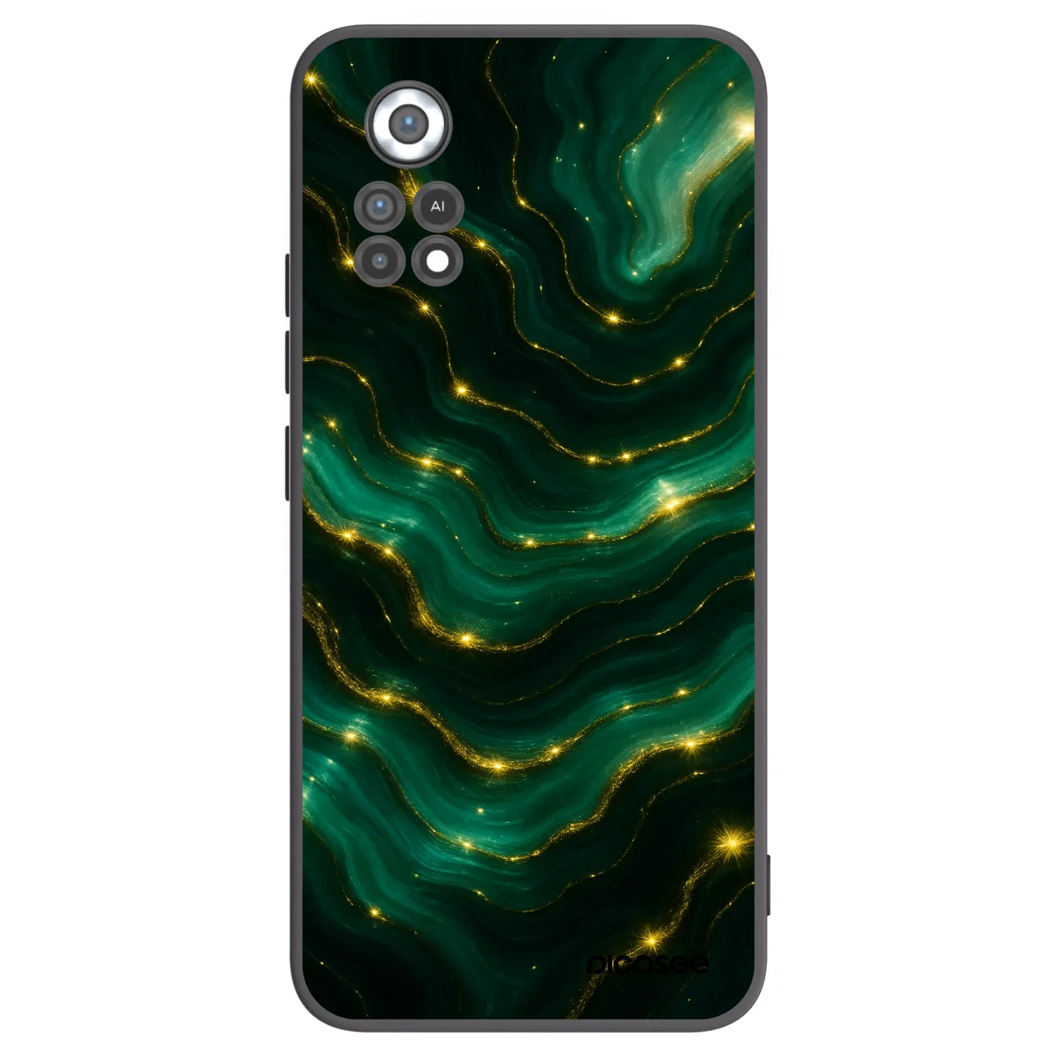 Picasee Xiaomi Poco X4 Pro 5G Hülle - Schwarzes Silikon - Emerald