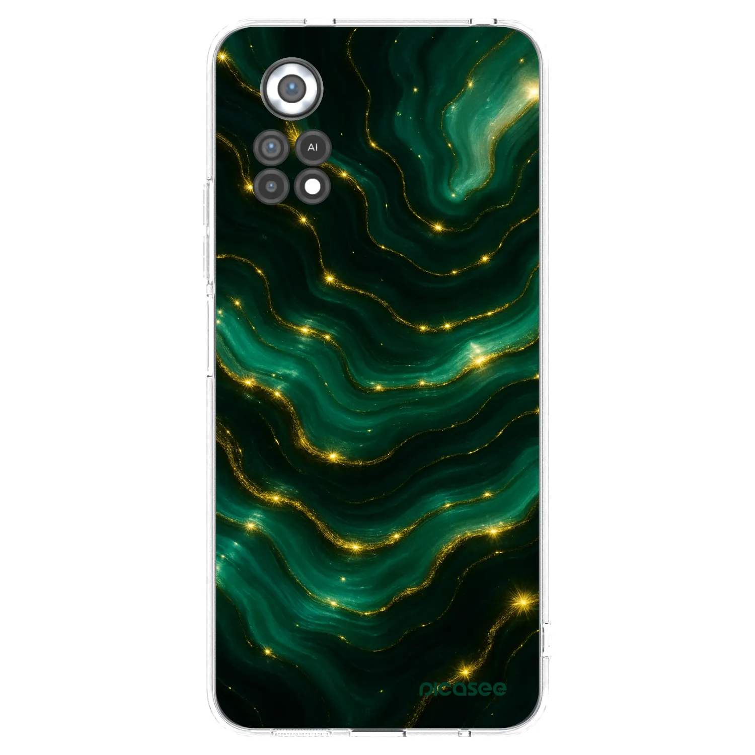 Picasee Xiaomi Poco X4 Pro 5G Hülle - Transparentes Silikon - Emerald