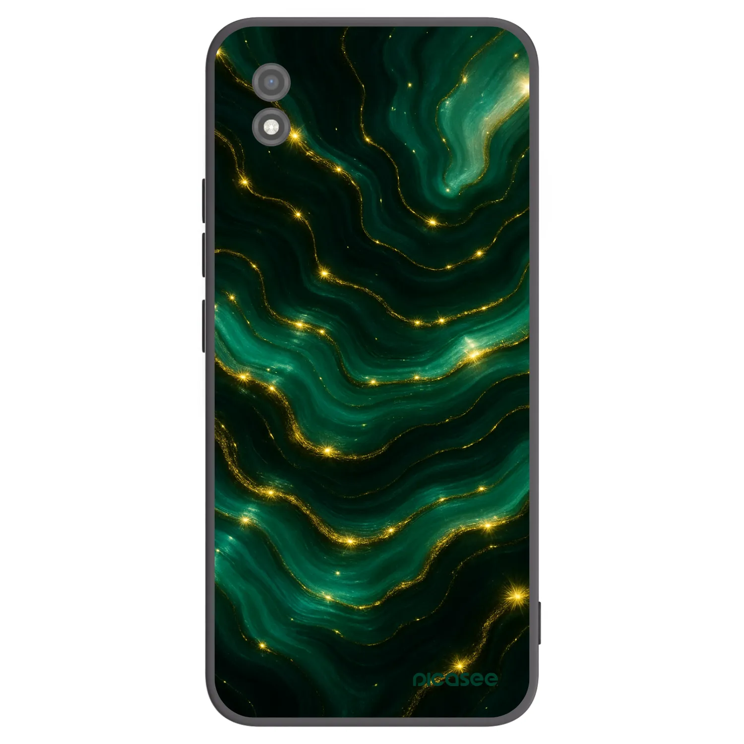 Picasee Realme C11 (2021) Hülle - Schwarzes Silikon - Emerald