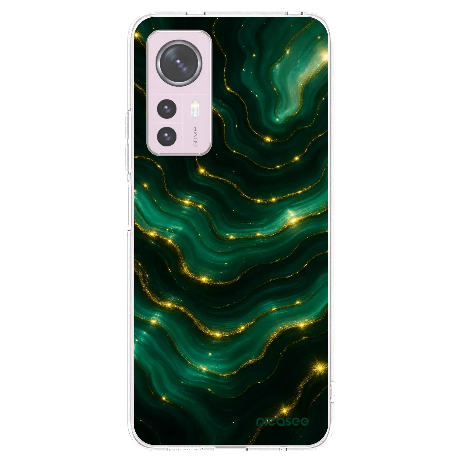 Picasee Xiaomi 12 Hülle - Transparentes Silikon - Emerald