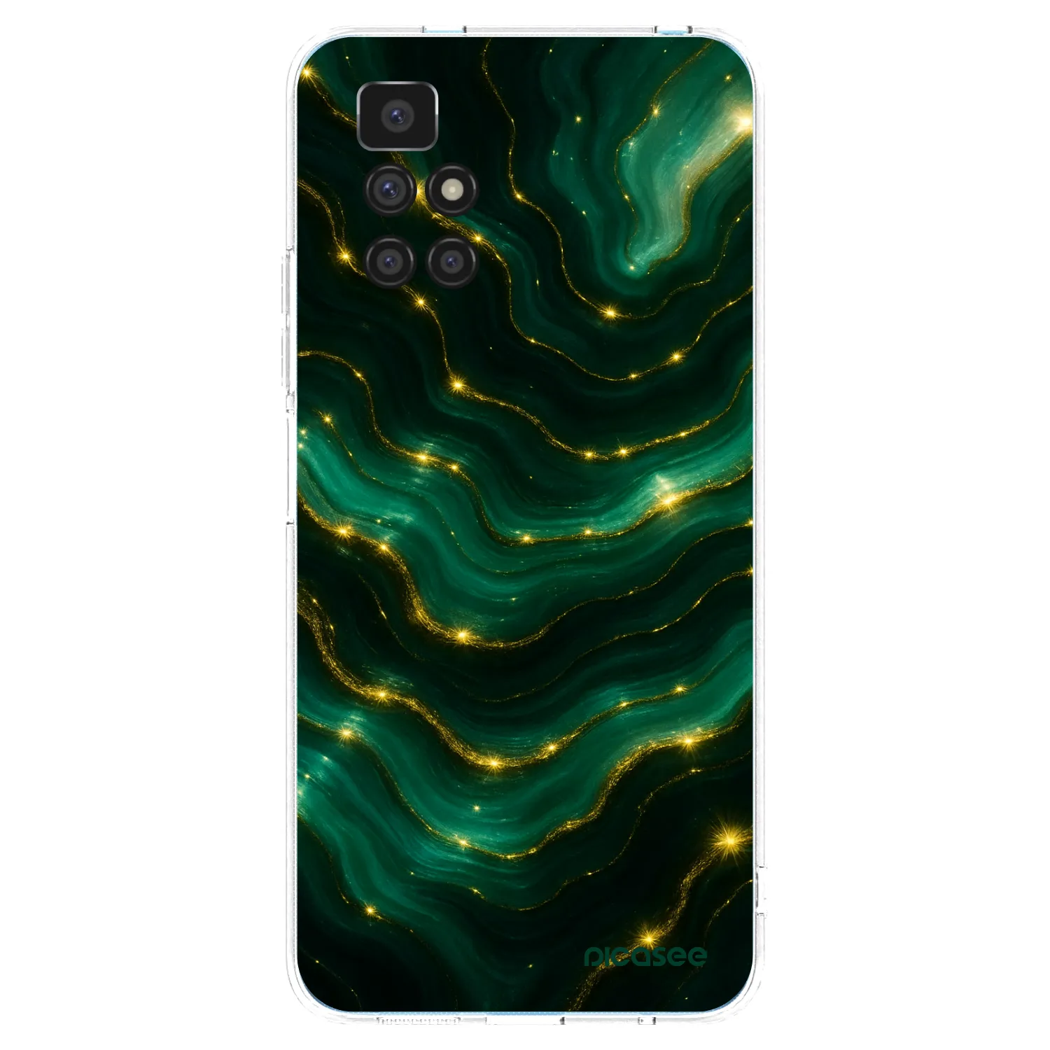 Picasee Xiaomi Redmi 10 (2022) Hülle - Transparentes Silikon - Emerald