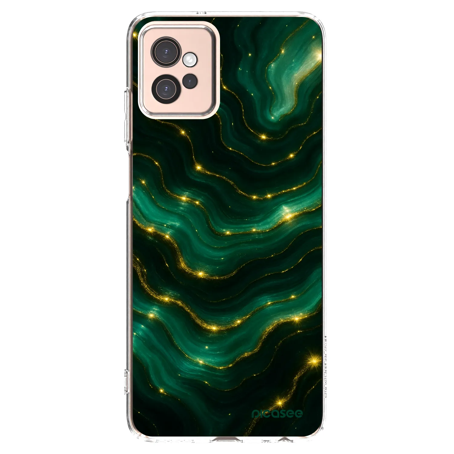 Picasee Motorola Moto G32 Hülle - Transparentes Silikon - Emerald
