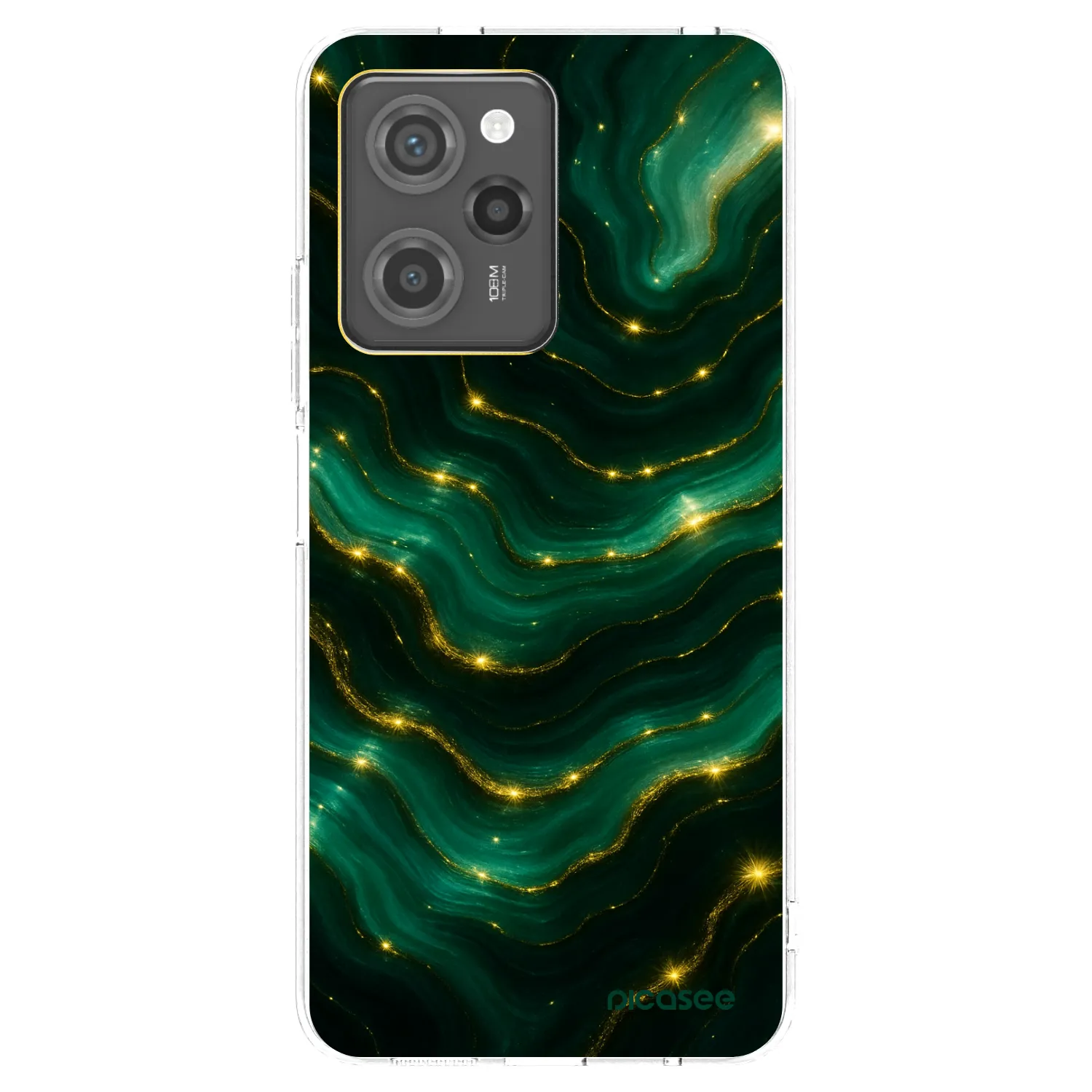 Picasee Xiaomi Poco X5 Pro Hülle - Transparentes Silikon - Emerald
