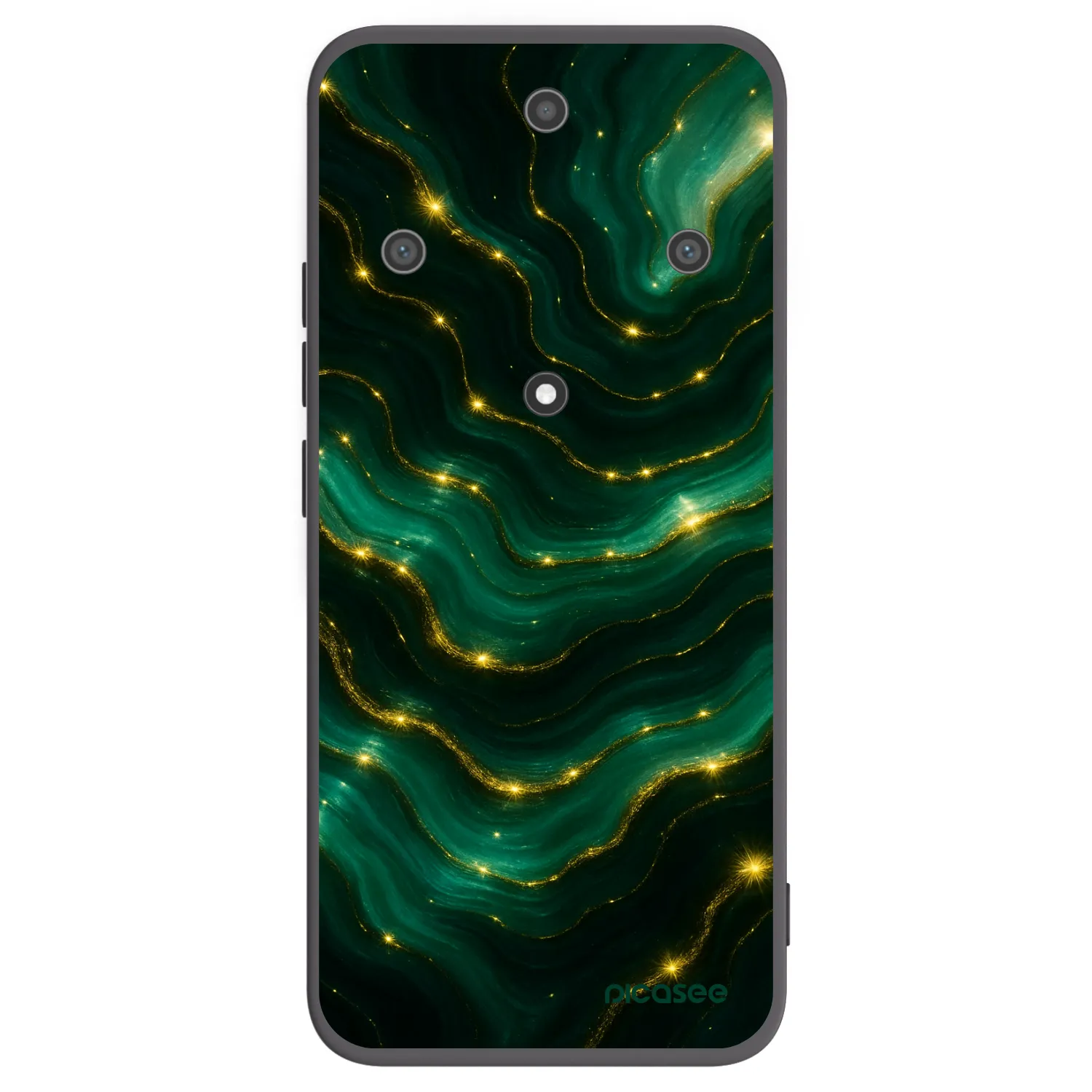 Picasee Honor Magic5 Lite 5G Hülle - Schwarzes Silikon - Emerald