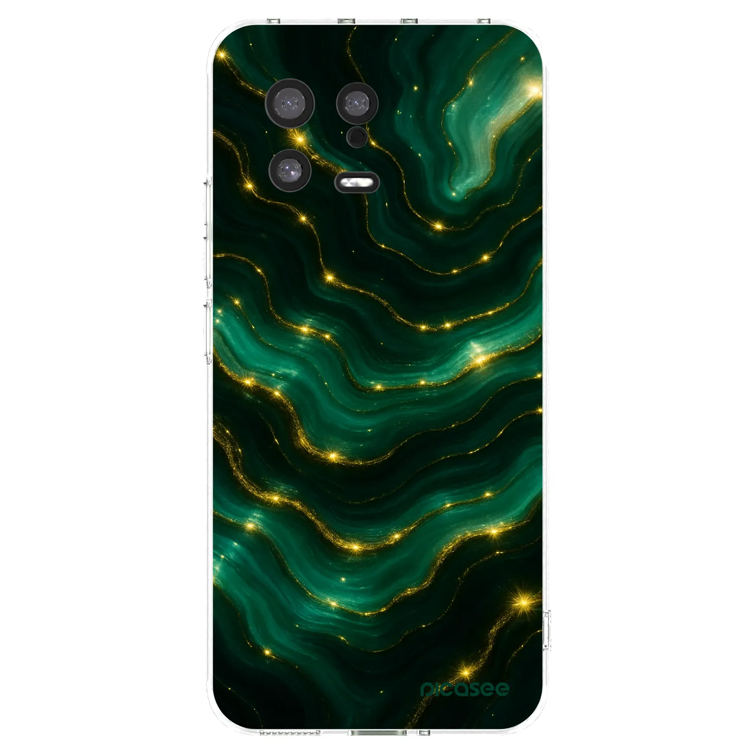 Picasee Xiaomi 13 Hülle - Transparentes Silikon - Emerald
