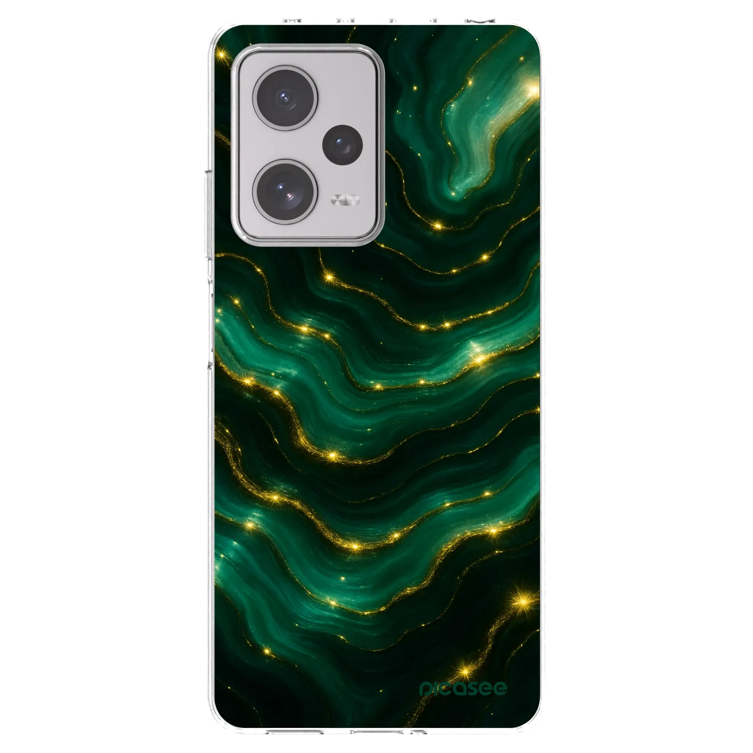 Picasee Xiaomi Redmi Note 12 Pro+ 5G Hülle - Transparentes Silikon - Emerald