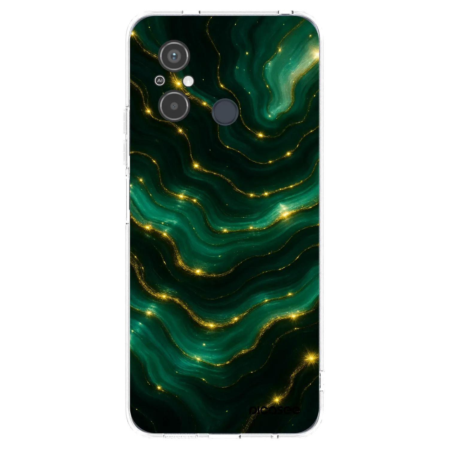 Picasee Xiaomi Redmi 12C Hülle - Transparentes Silikon - Emerald