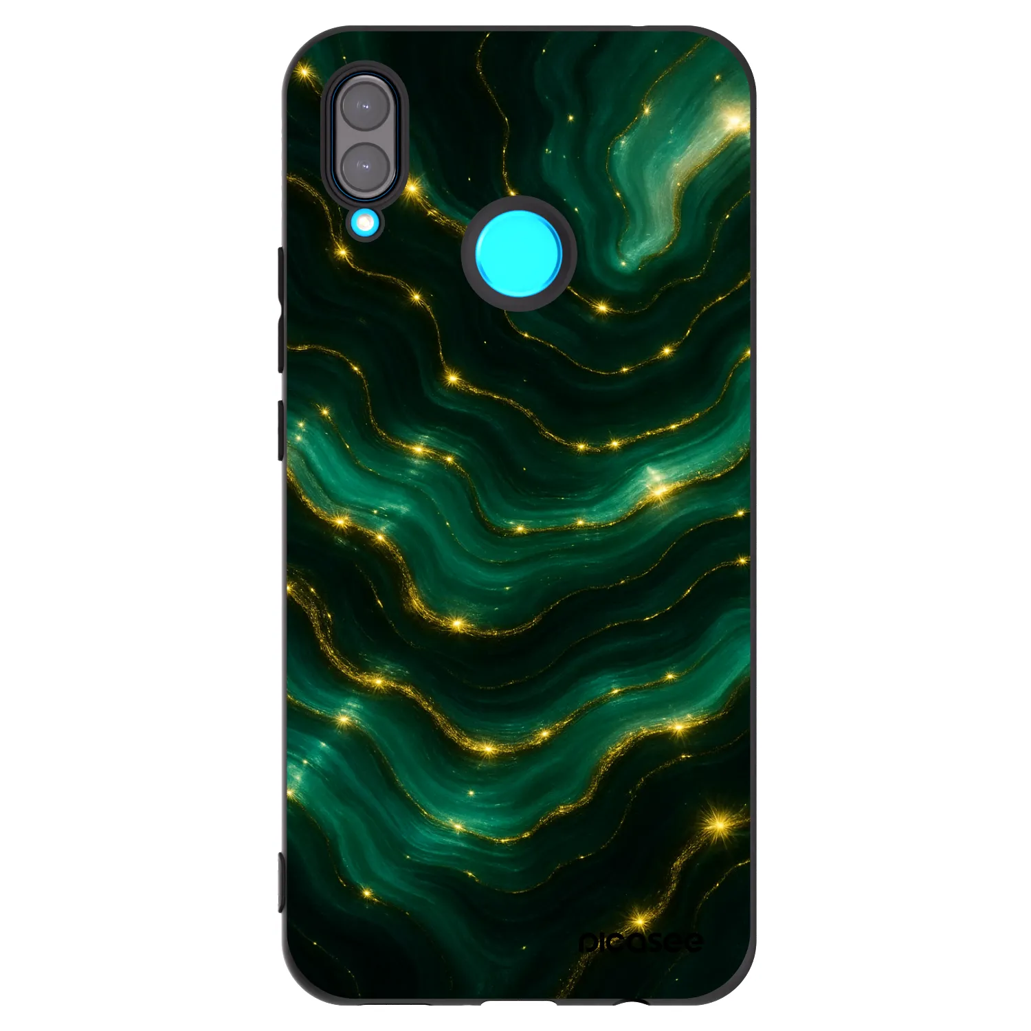 Picasee Huawei Nova 3i Hülle - Schwarzes Silikon - Emerald