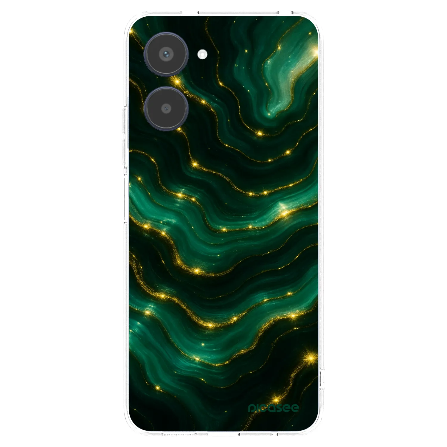 Picasee Realme 10 4G Hülle - Transparentes Silikon - Emerald