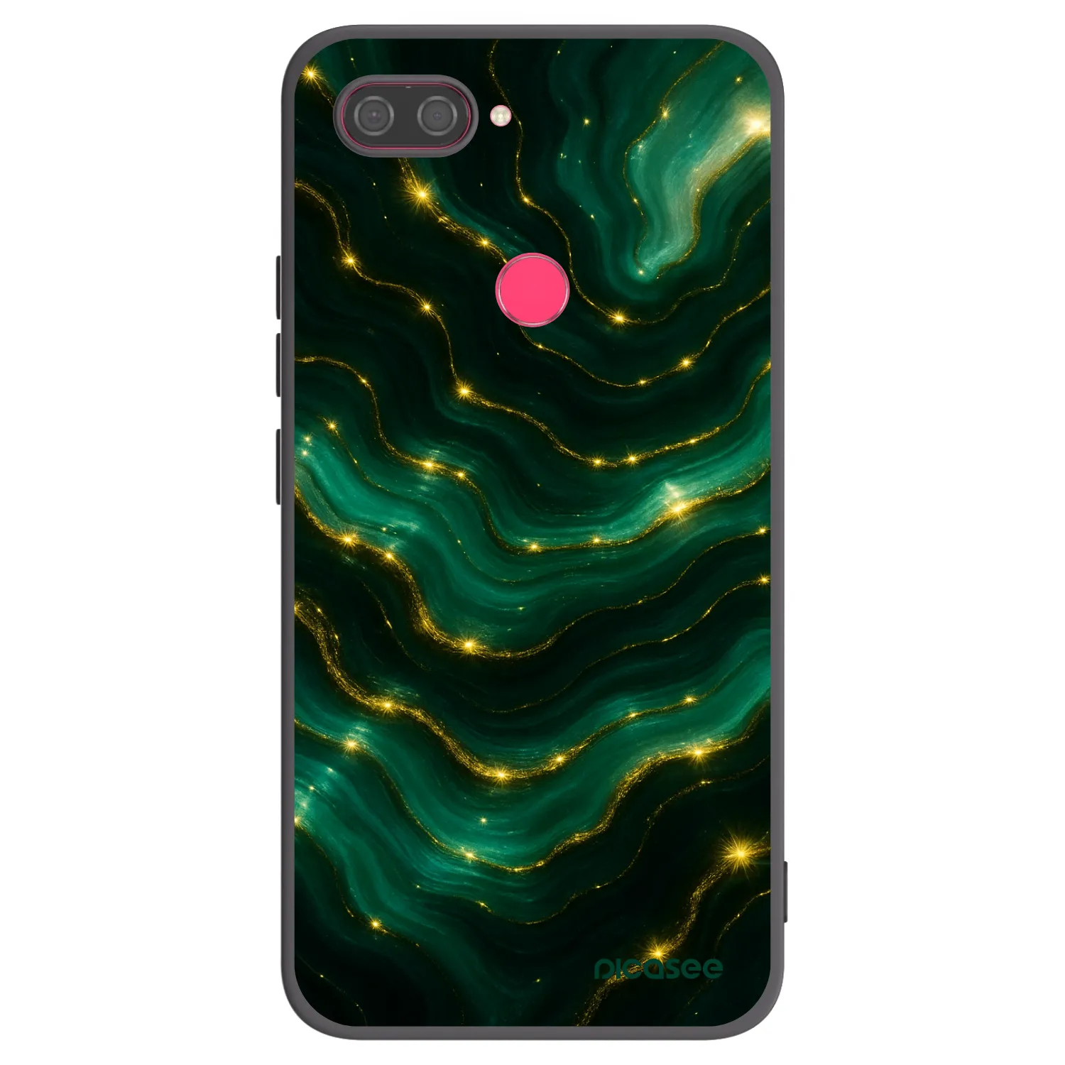 Picasee Xiaomi Mi 8 Lite Hülle - Schwarzes Silikon - Emerald