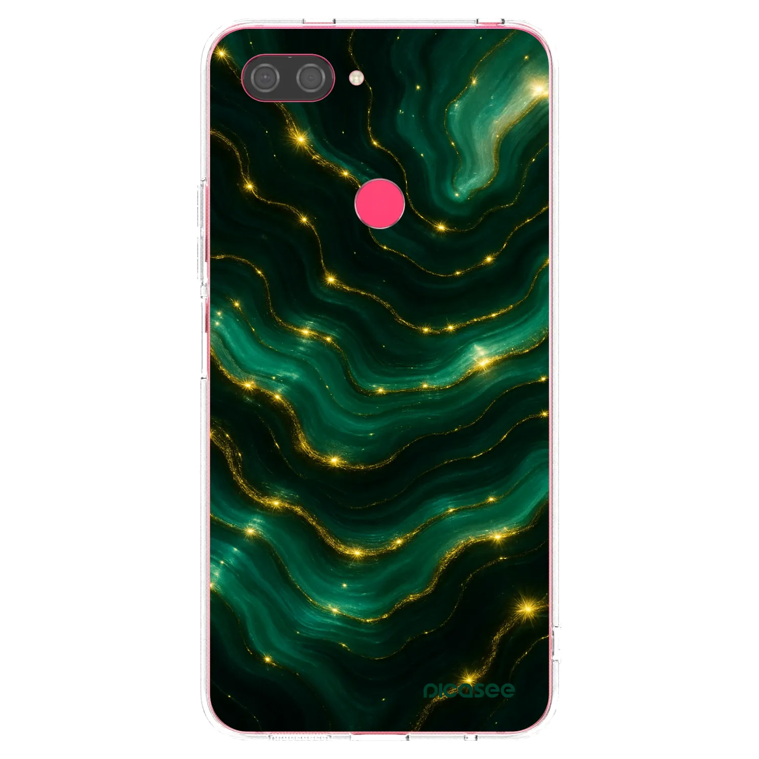 Picasee Xiaomi Mi 8 Lite Hülle - Transparentes Silikon - Emerald