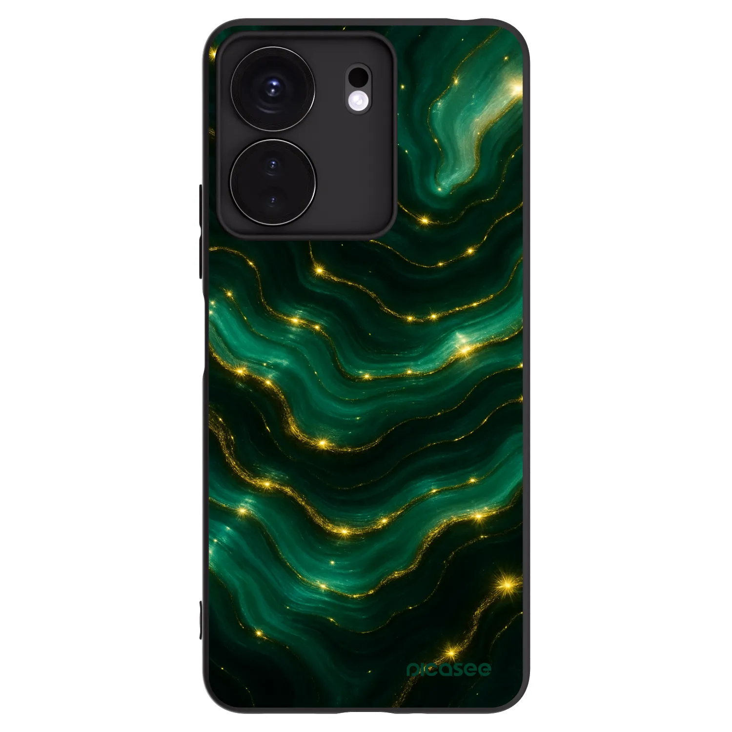 Picasee Xiaomi Redmi 13C 4G Hülle - Schwarzes Silikon - Emerald