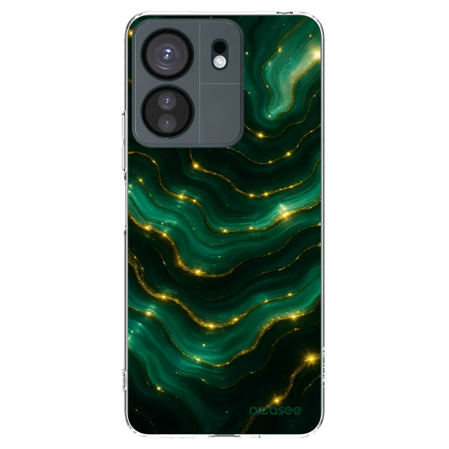 Picasee Xiaomi Redmi 13C 4G Hülle - Transparentes Silikon - Emerald