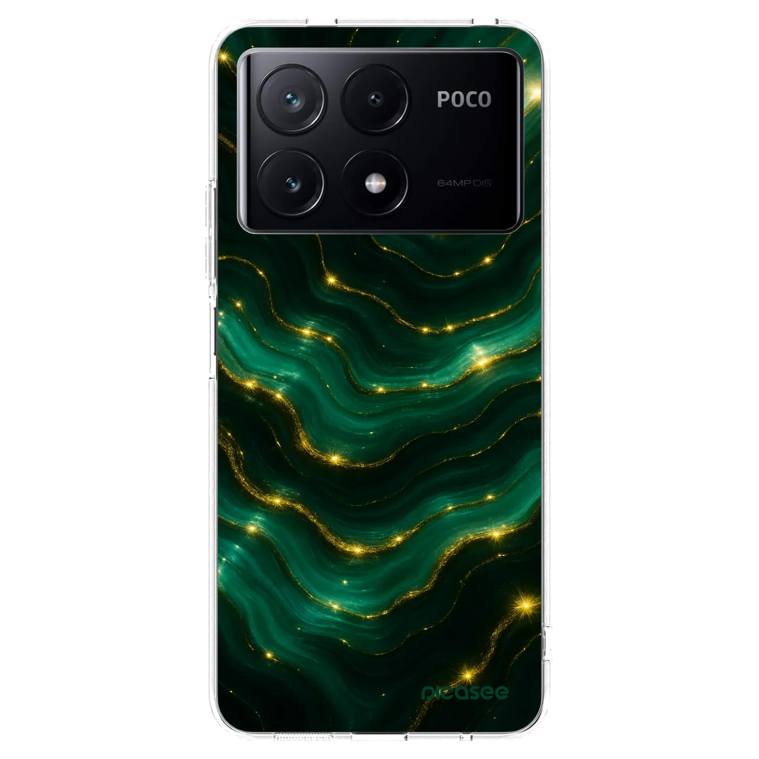 Picasee Xiaomi Poco X6 Pro Hülle - Transparentes Silikon - Emerald