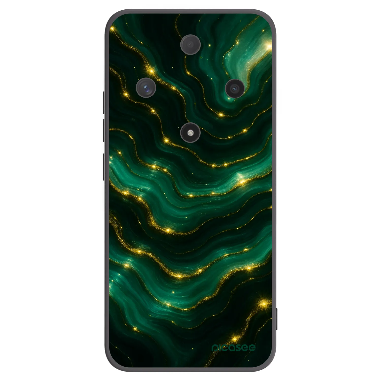 Picasee Honor Magic6 Lite 5G Hülle - Schwarzes Silikon - Emerald